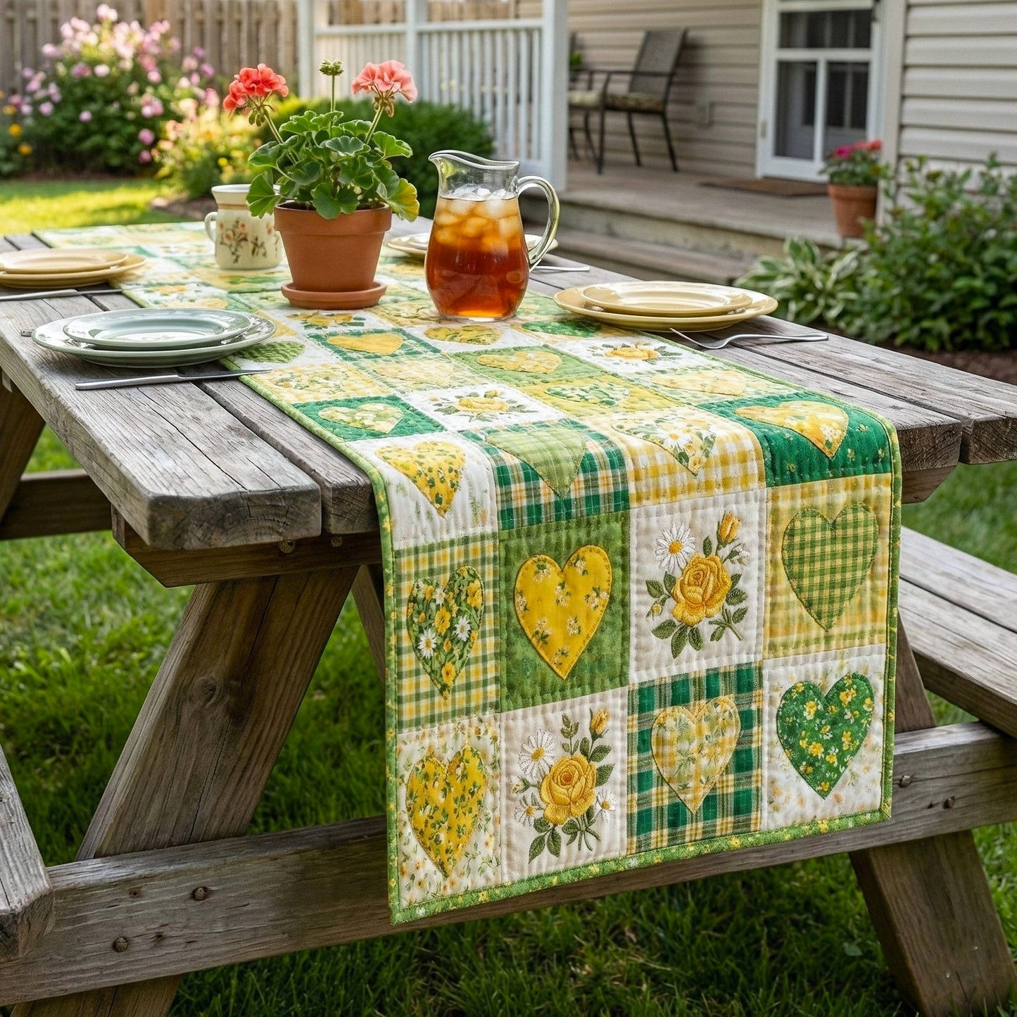Springtime Adore Quilted Table Runner GFTOTP16653