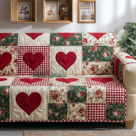 Meadow Amour Quilted Sofa Cover GFTOTP16667