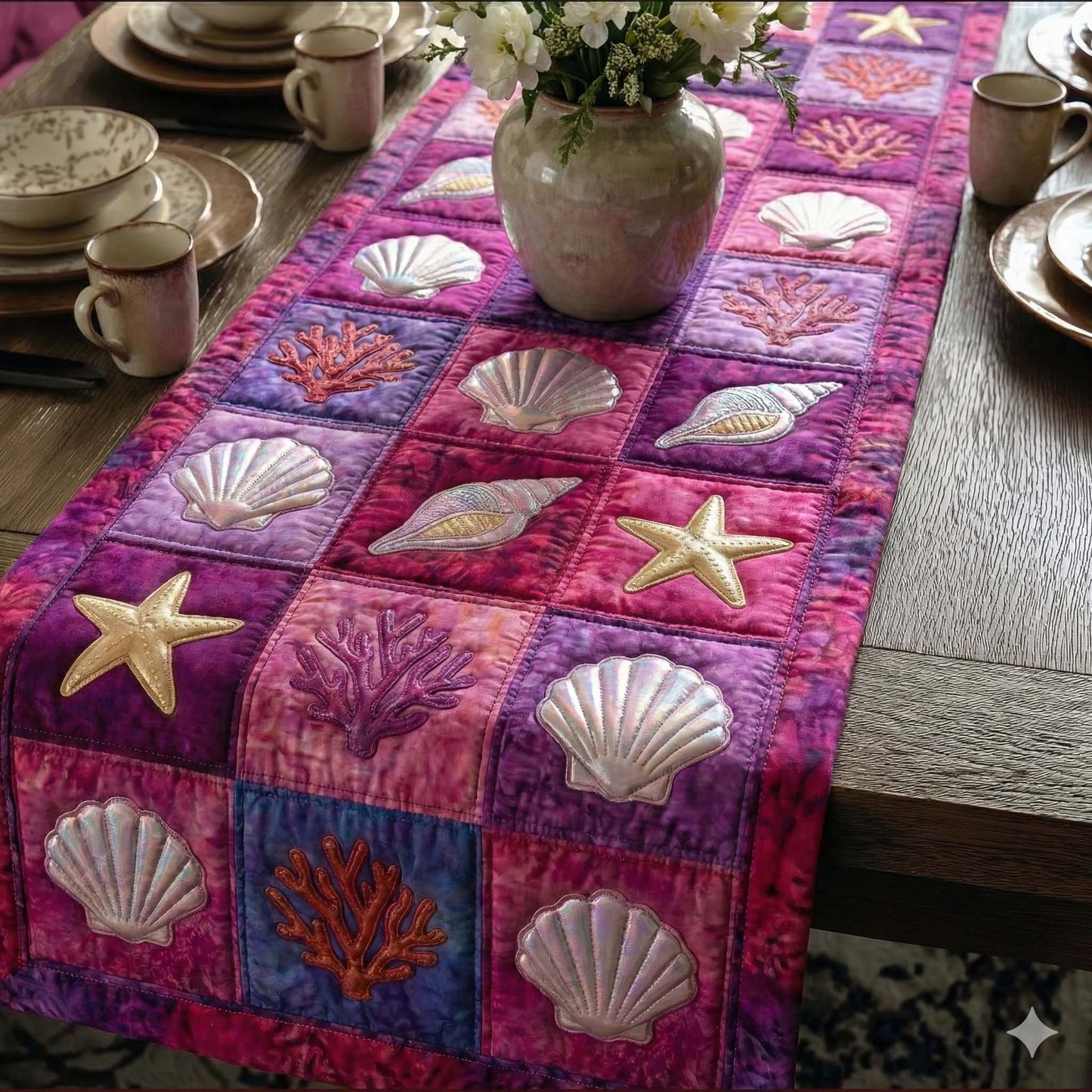 Shoreline Gems Quilted Table Runner GFTOTP16710