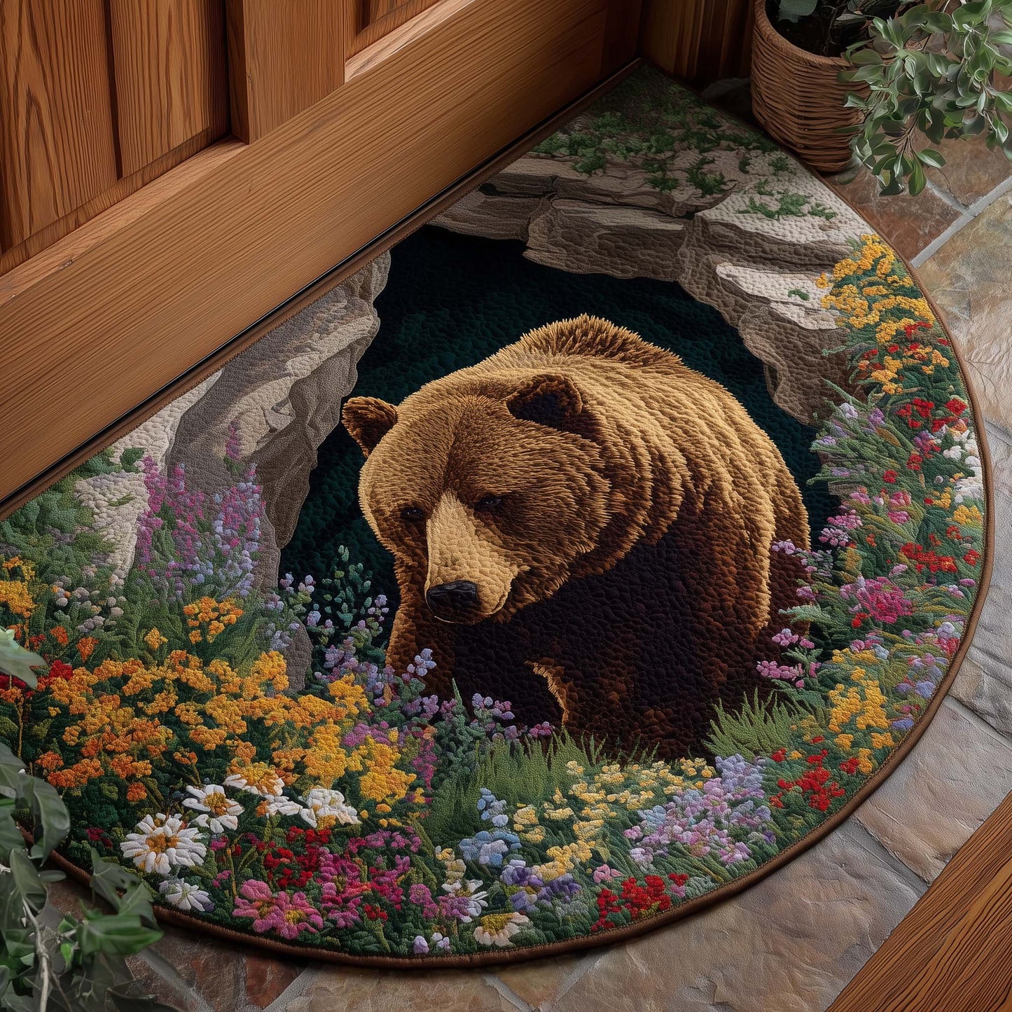 Bear Serenity Quilted Welcome Mat GFTOTP16723