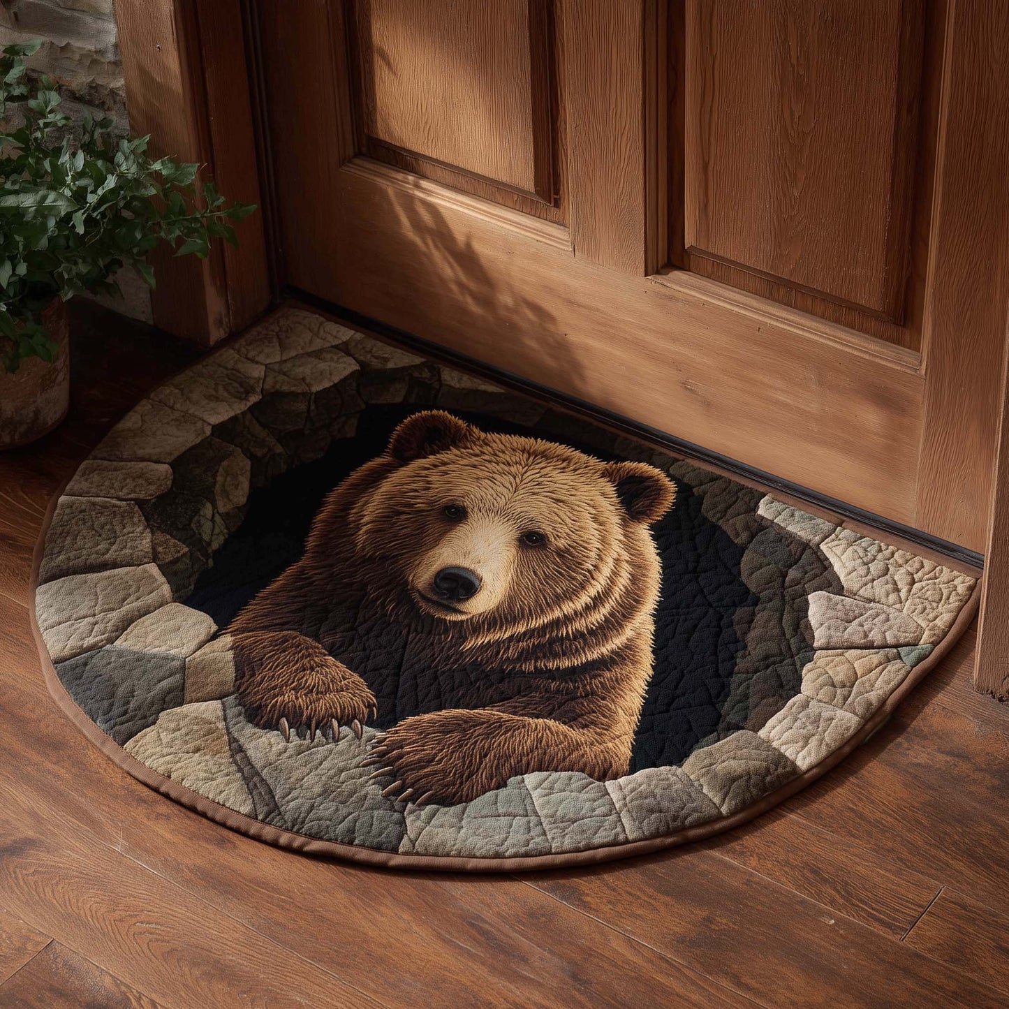 Bear Serenity Quilted Welcome Mat GFTOTP16725