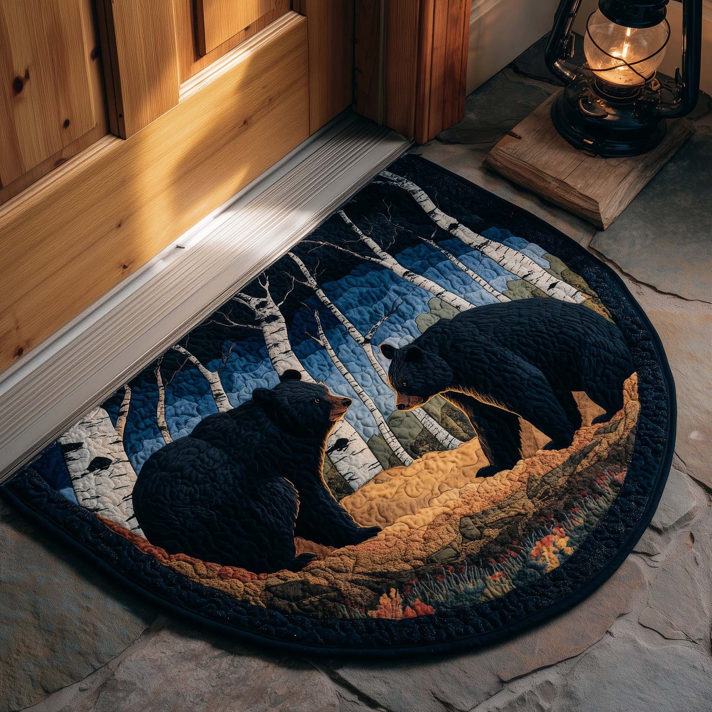 Bear Serenity Quilted Welcome Mat GFTOTP16726