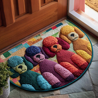Poodle Charm Quilted Welcome Mat GFTOTP16735