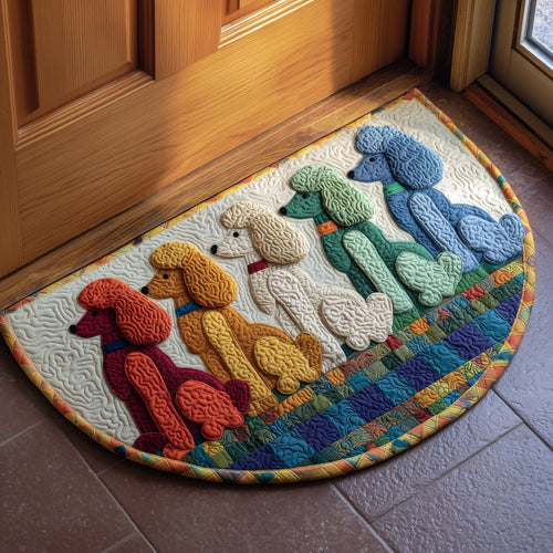 Poodle Charm Quilted Welcome Mat GFTOTP16736