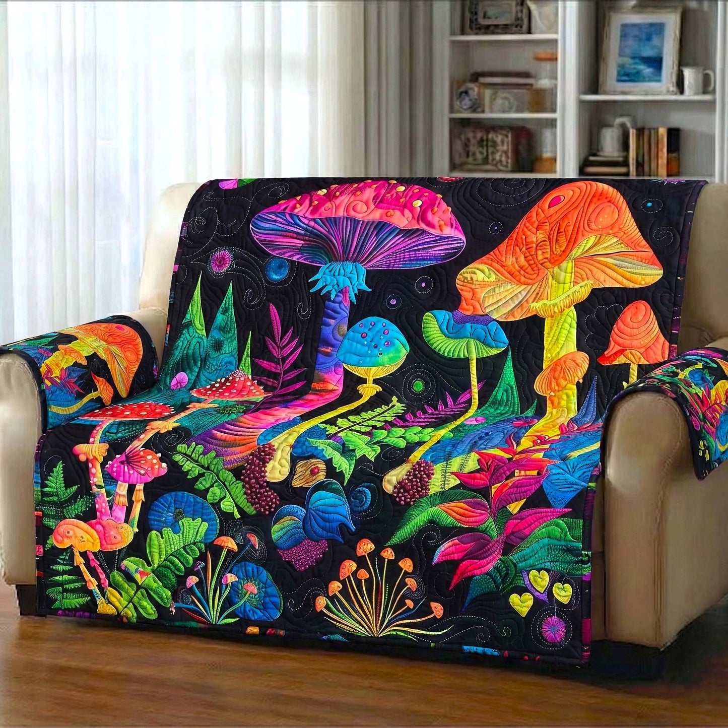 Woodland Sprout Quilted Sofa Cover GFTOTP16779