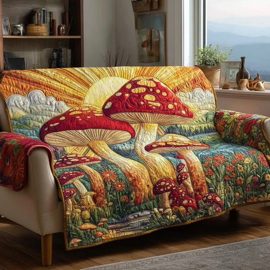 Woodland Sprout Quilted Sofa Cover GFTOTP16781
