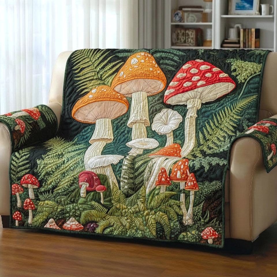 Woodland Sprout Quilted Sofa Cover GFTOTP16782