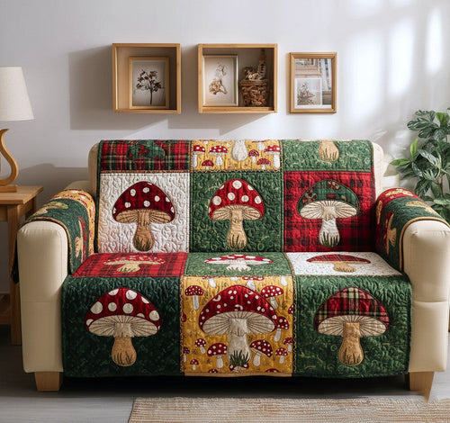 Woodland Sprout Quilted Sofa Cover GFTOTP16783