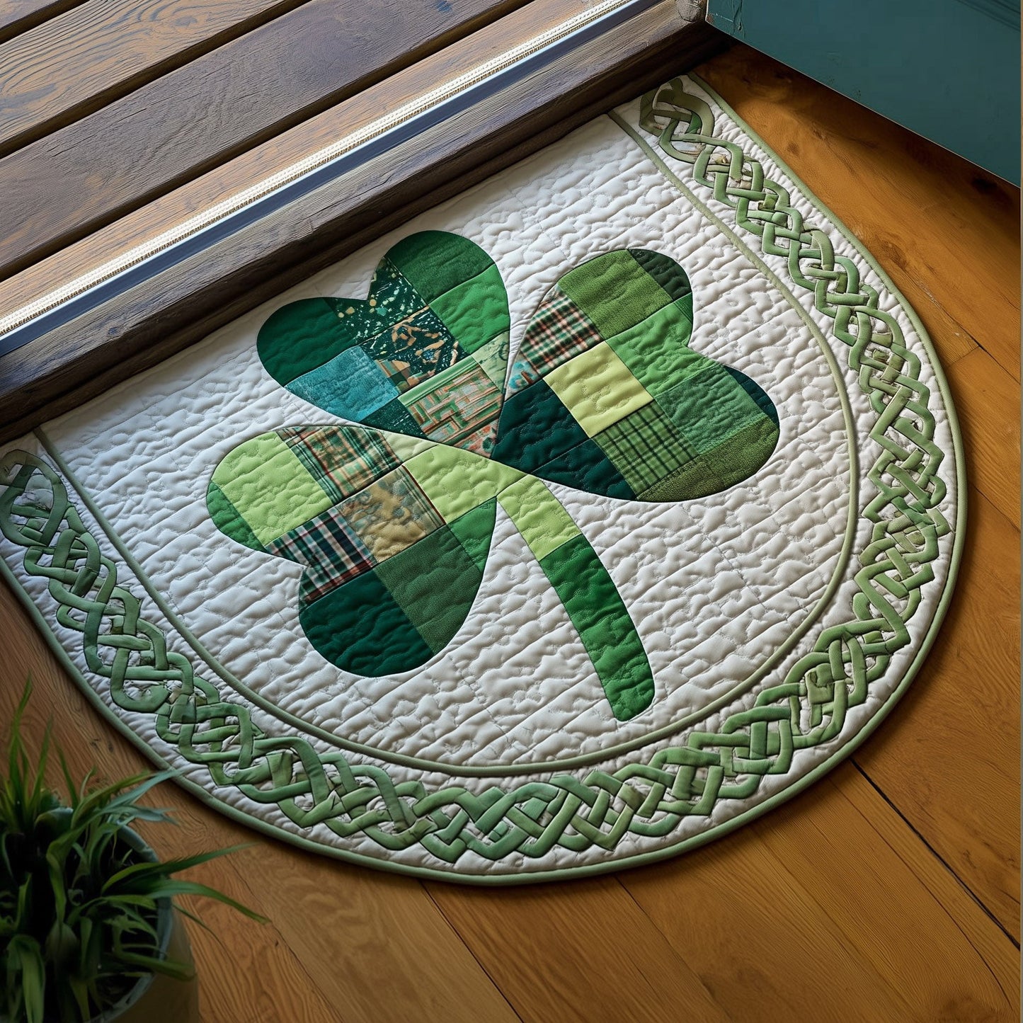 Blessed Greenery Quilted Welcome Mat GFTOTP16863