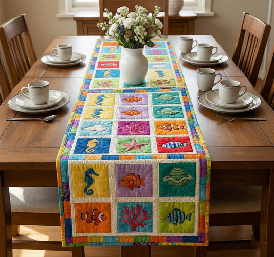 Marine Calm Quilted Table Runner GFTOTP16908