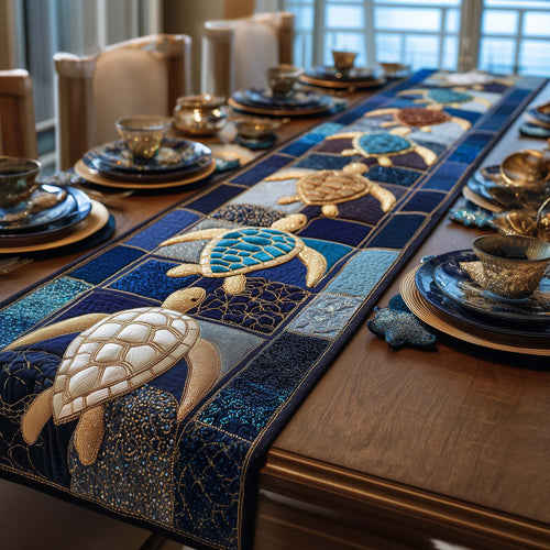Turtle Charm Quilted Table Runner GFTOTP16964