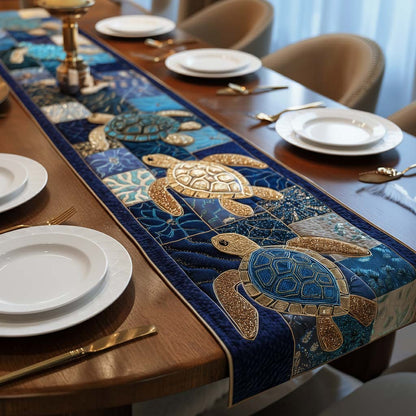 Turtle Charm Quilted Table Runner GFTOTP16965