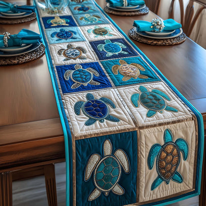 Turtle Charm Quilted Table Runner GFTOTP16966