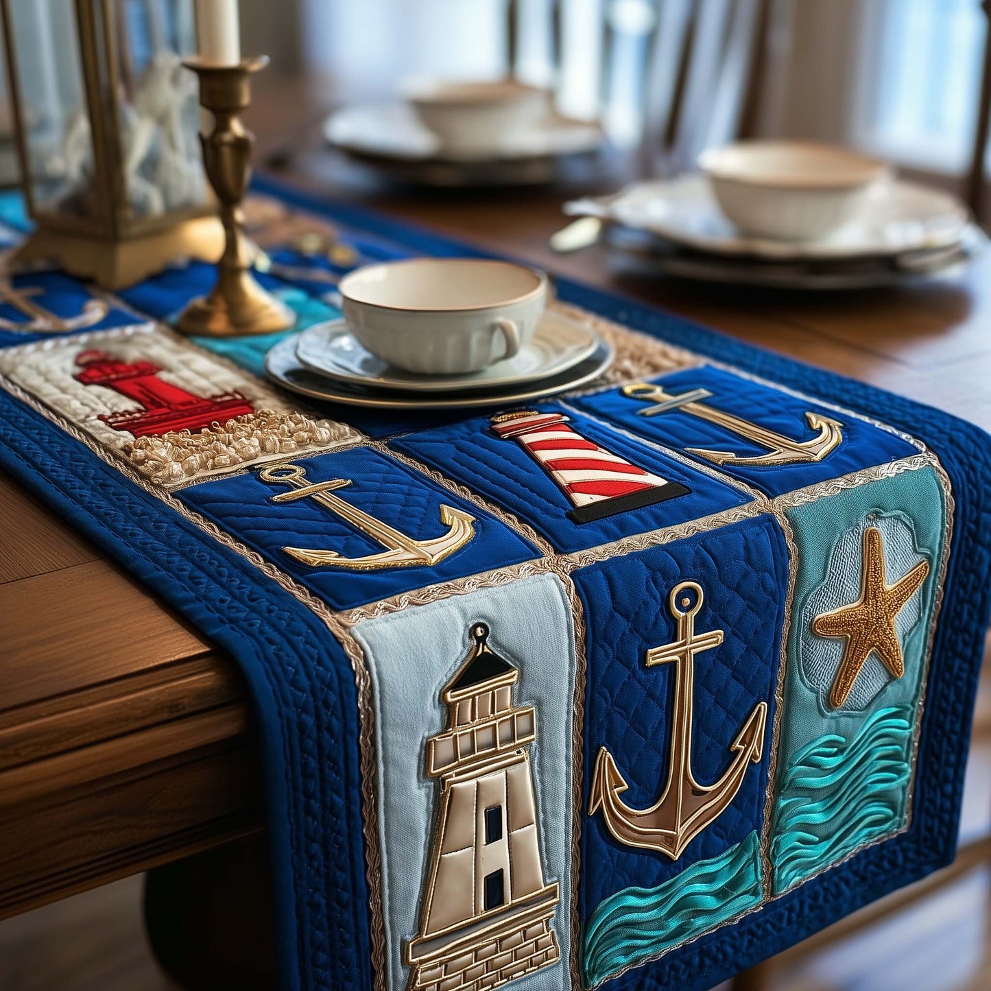 Ocean Gems Quilted Table Runner GFTOTP16971