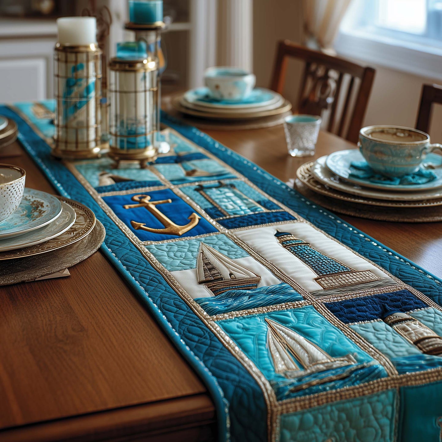 Ocean Gems Quilted Table Runner GFTOTP16973