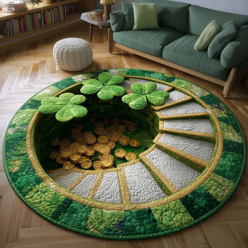 Green Blessing Quilted Round Mat GFTOTP16996