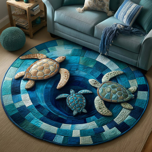 Ocean Drifter Quilted Round Mat GFTOTP17027