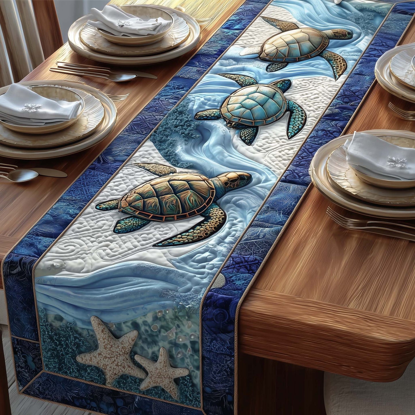 Ocean Drifter Quilted Table Runner GFTOTP17035