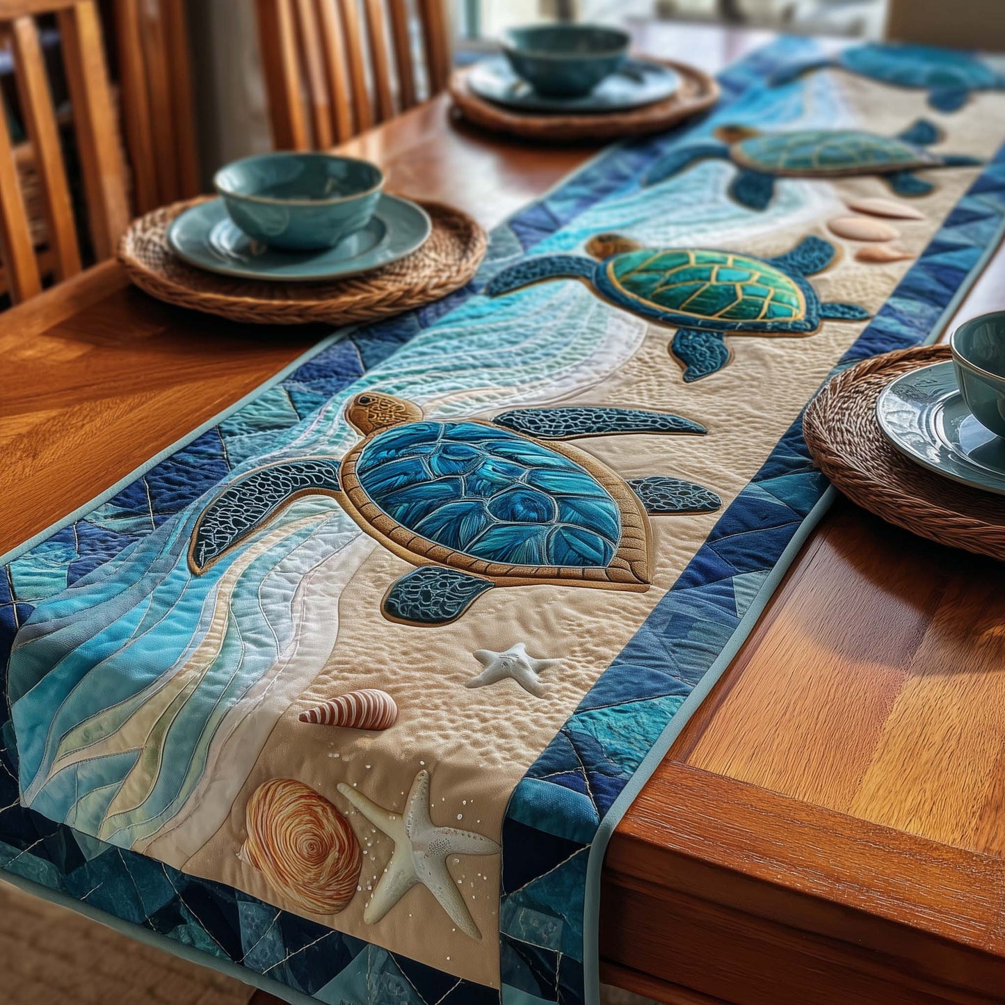 Ocean Drifter Quilted Table Runner GFTOTP17036