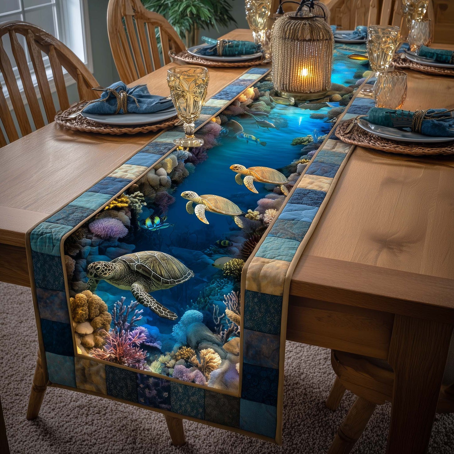 Ocean Drifter Quilted Table Runner GFTOTP17038