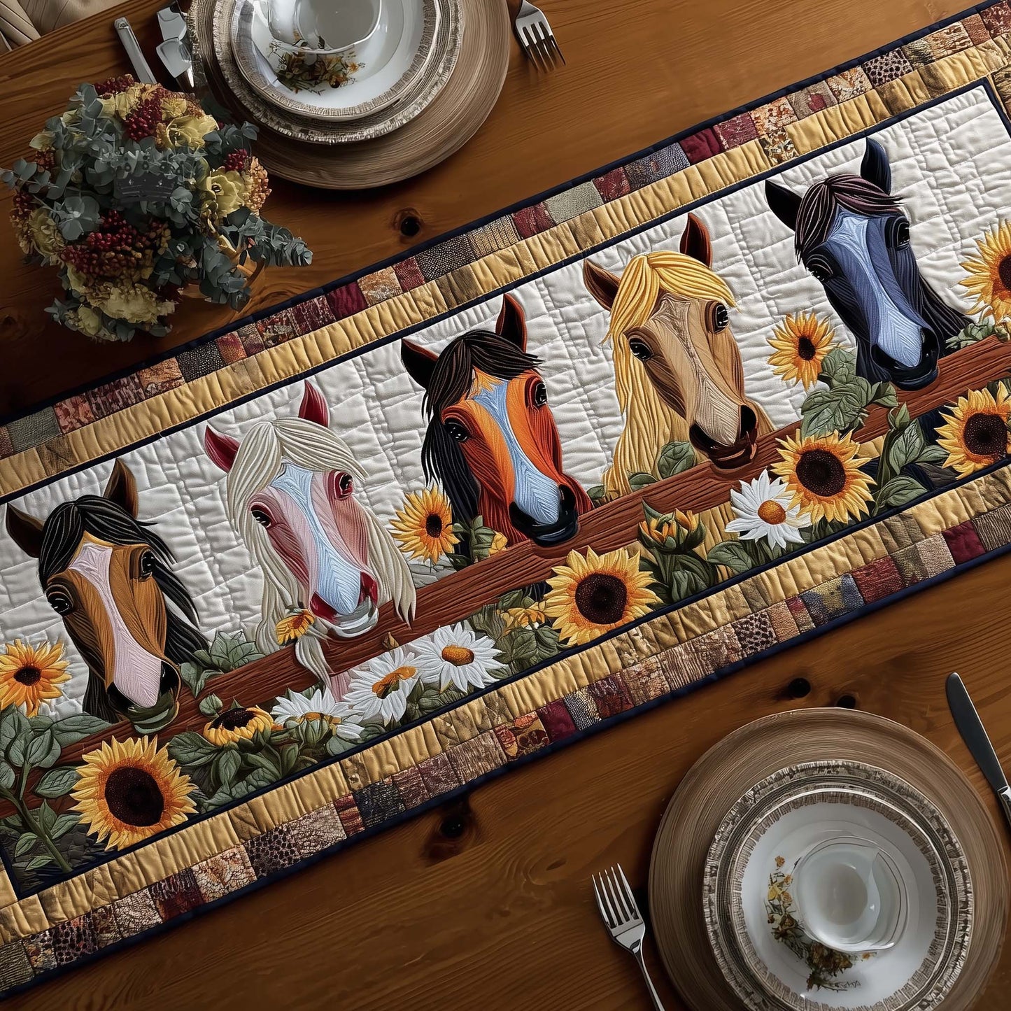 Rustic Gallop Quilted Table Runner GFTOTP17082