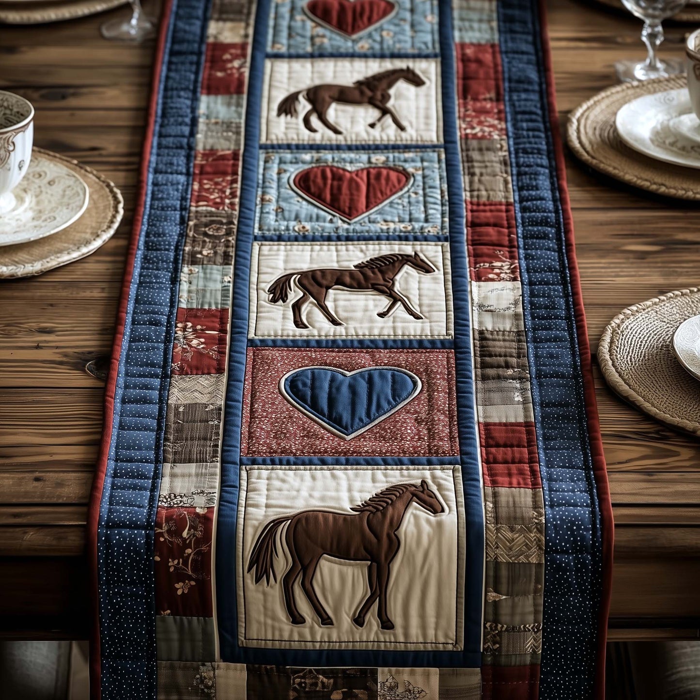 Rustic Gallop Quilted Table Runner GFTOTP17085