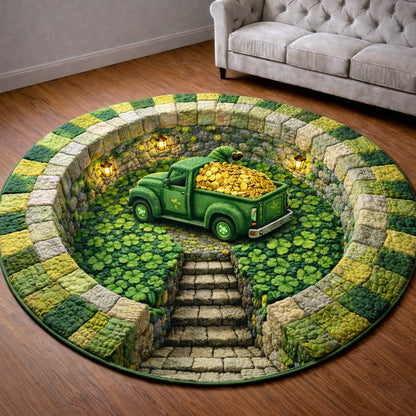 Blessed Greenery Quilted Round Mat GFTOTP17134