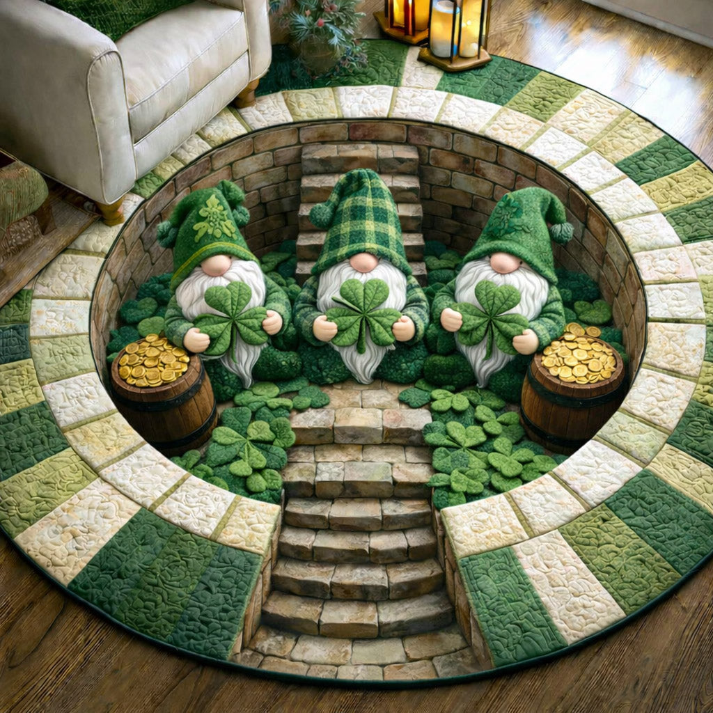 Blessed Greenery Quilted Round Mat GFTOTP17135