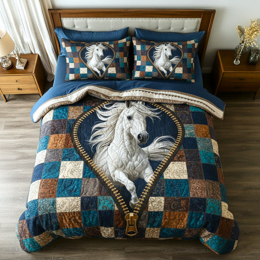 Weathered Gallop 3-Piece Quilted Bedding Set GFTOTP17151