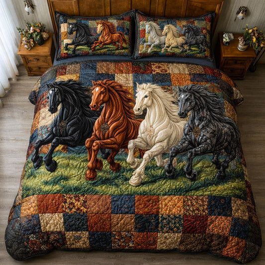 Weathered Gallop 3-Piece Quilted Bedding Set GFTOTP17153
