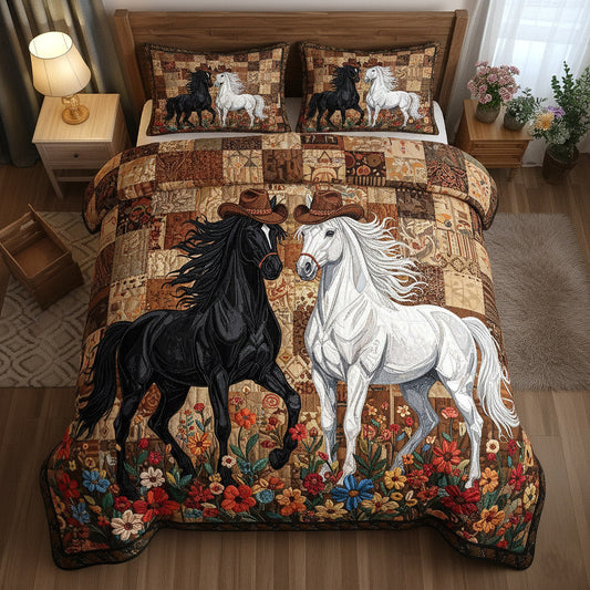 Weathered Gallop 3-Piece Quilted Bedding Set GFTOTP17157
