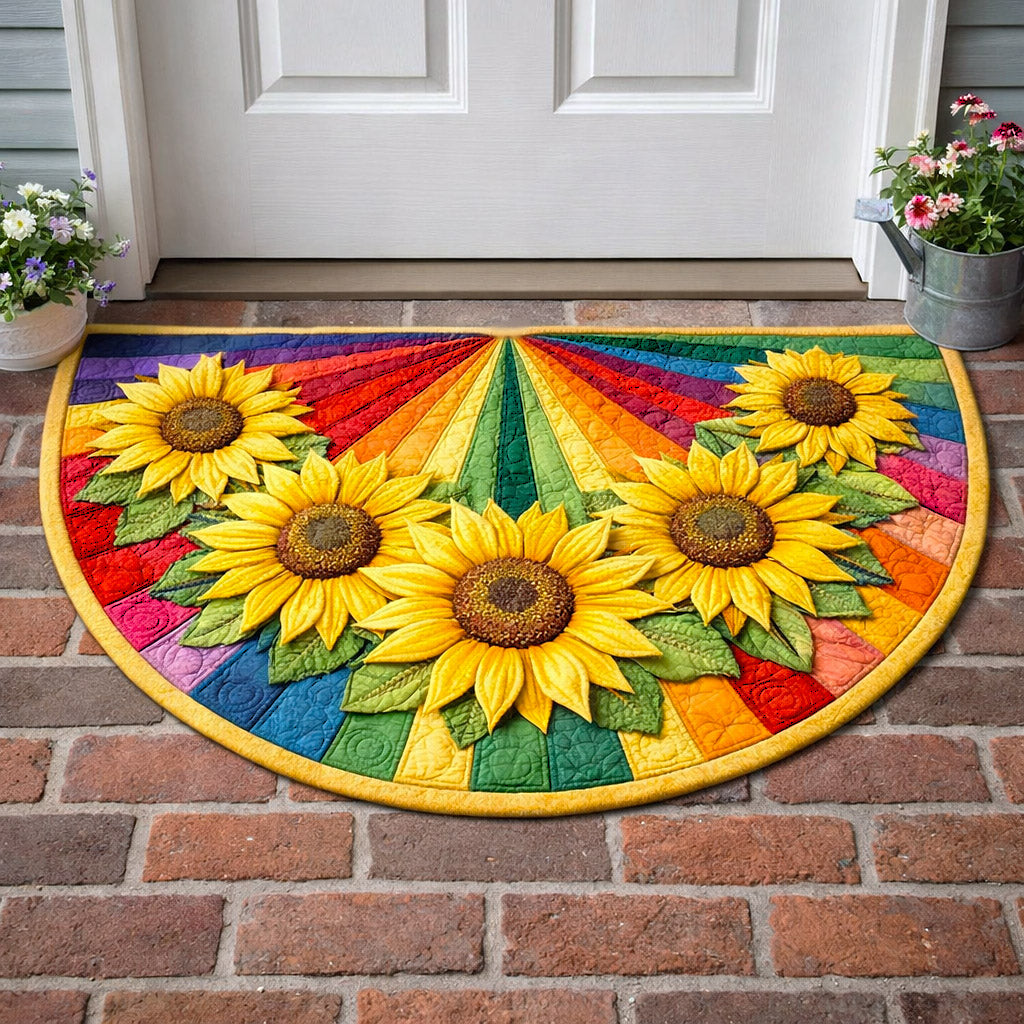 Sunlit Blossoms Quilted Welcome Mat GFTOTP17215