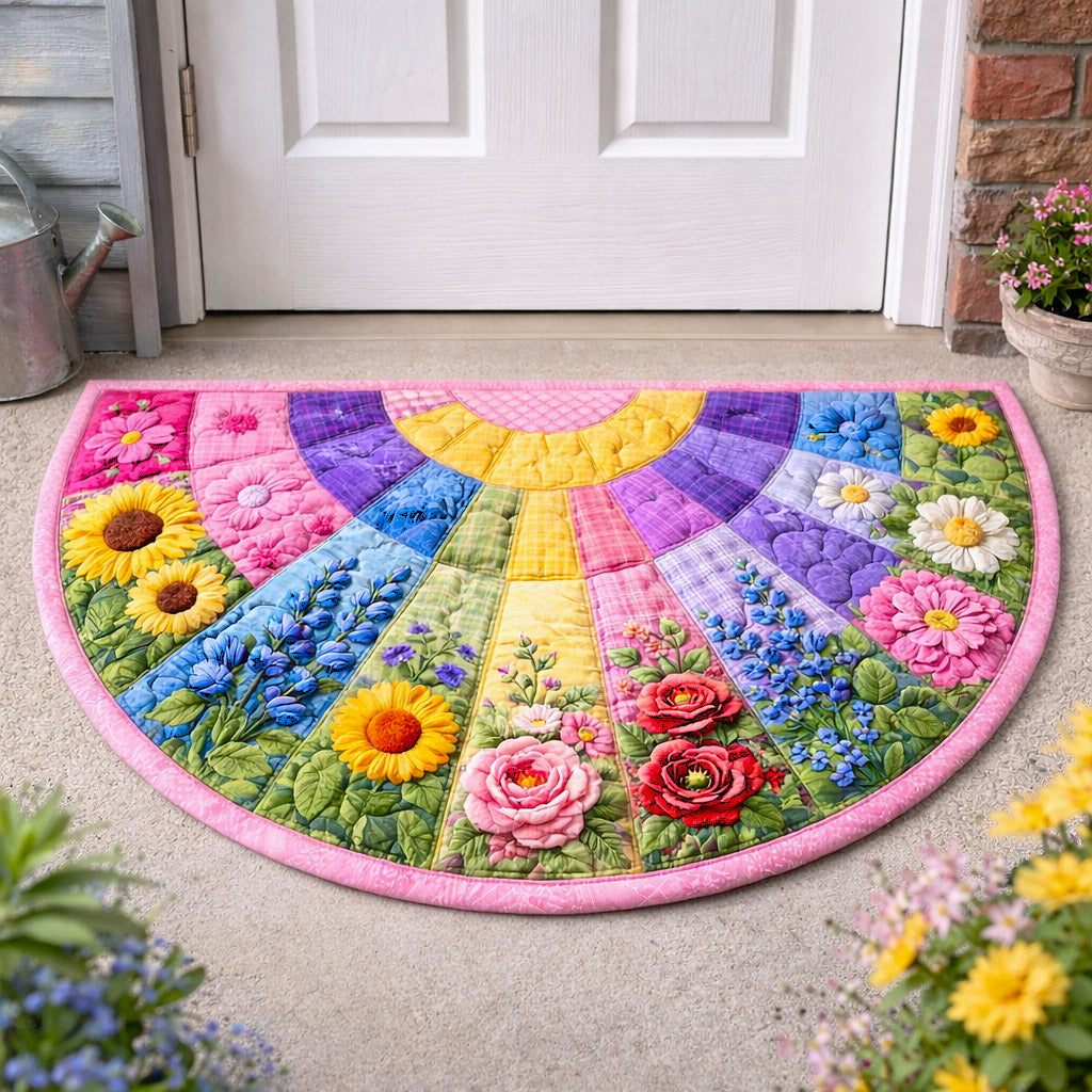 Sunlit Blossoms Quilted Welcome Mat GFTOTP17220
