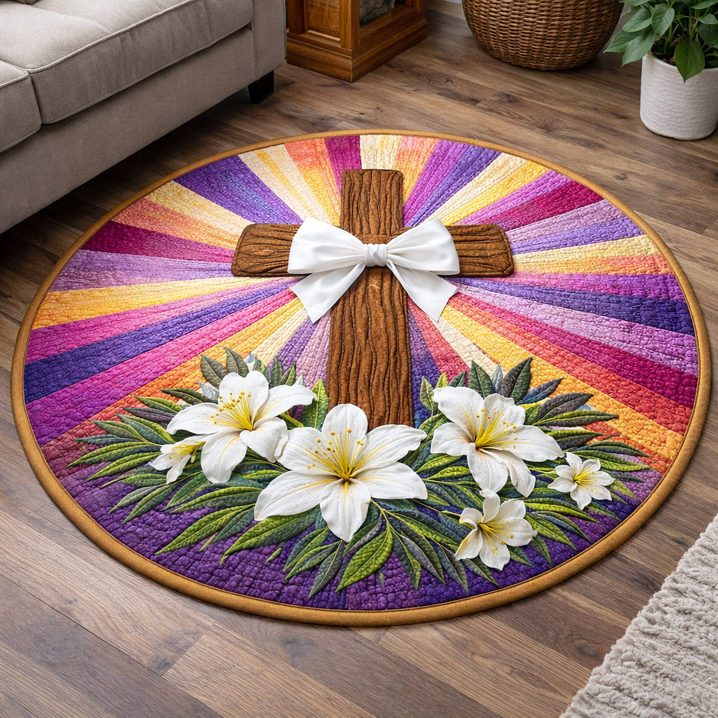 Faithful Sunrise Quilted Round Mat GFTOTP17222
