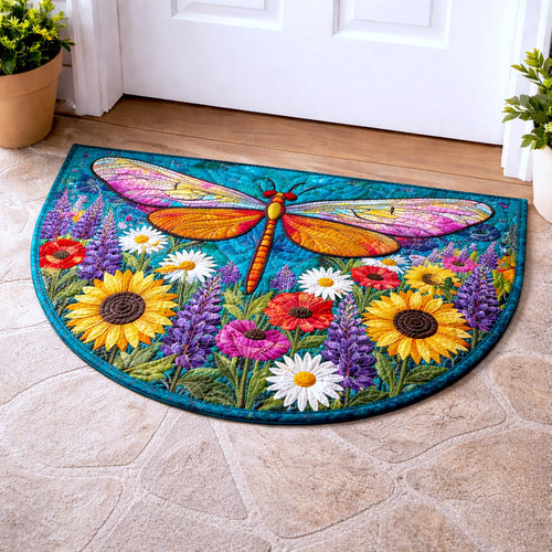 Graceful Dragonfly Quilted Welcome Mat GFTOTP17256