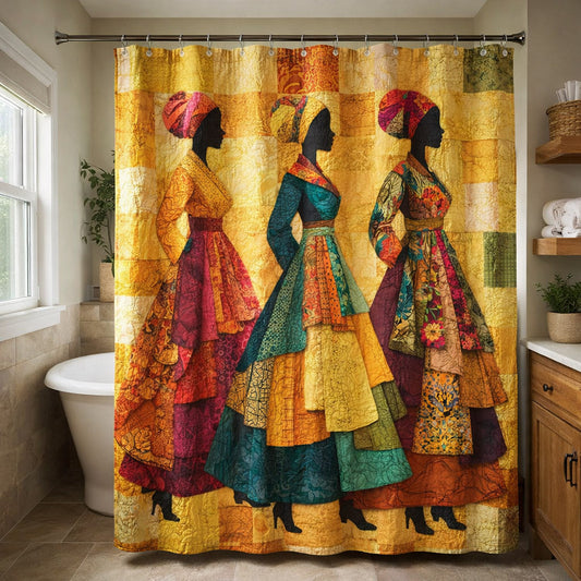 Ebony Glow Shower Curtain GFTOTP17265