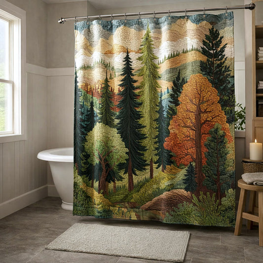 Timber Haven Shower Curtain GFTOTP17316