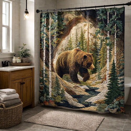 Timber Haven Shower Curtain GFTOTP17317
