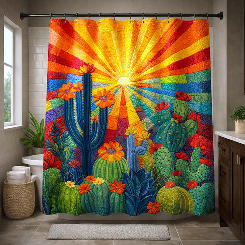 Desert Sunburst Shower Curtain GFTOTP17342