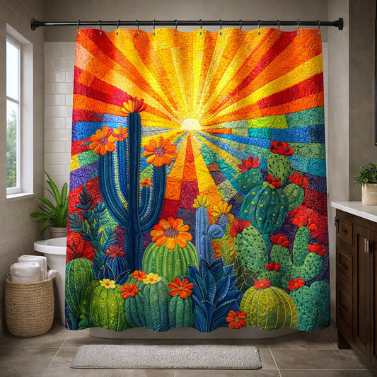 Desert Sunburst Shower Curtain GFTOTP17342