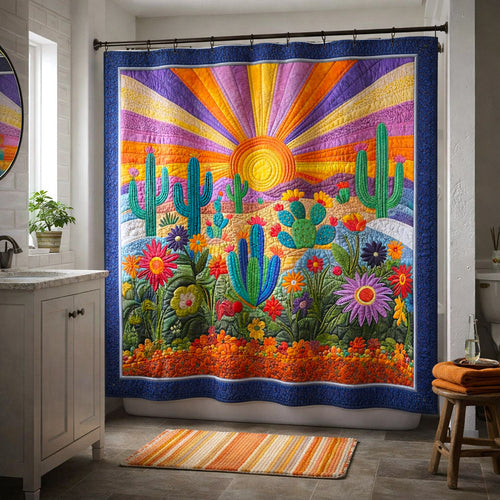 Desert Sunburst Shower Curtain GFTOTP17344