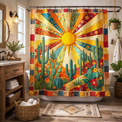 Desert Sunburst Shower Curtain GFTOTP17345