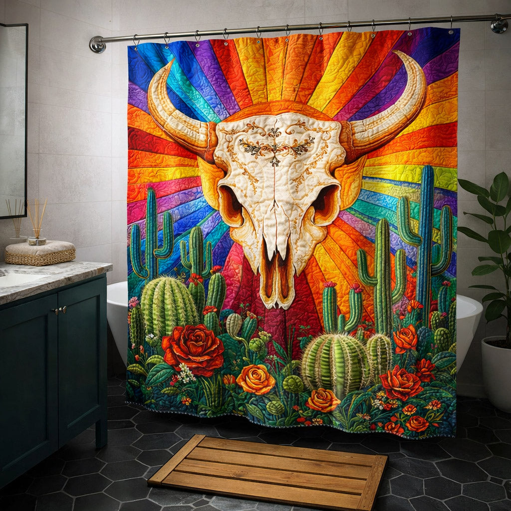 Desert Sunburst Shower Curtain GFTOTP17346