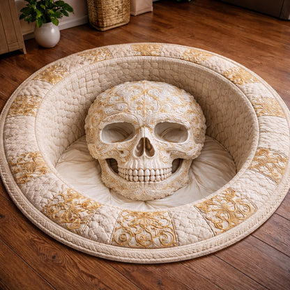 Mystique Skull Quilted Round Mat GFTOTP17360