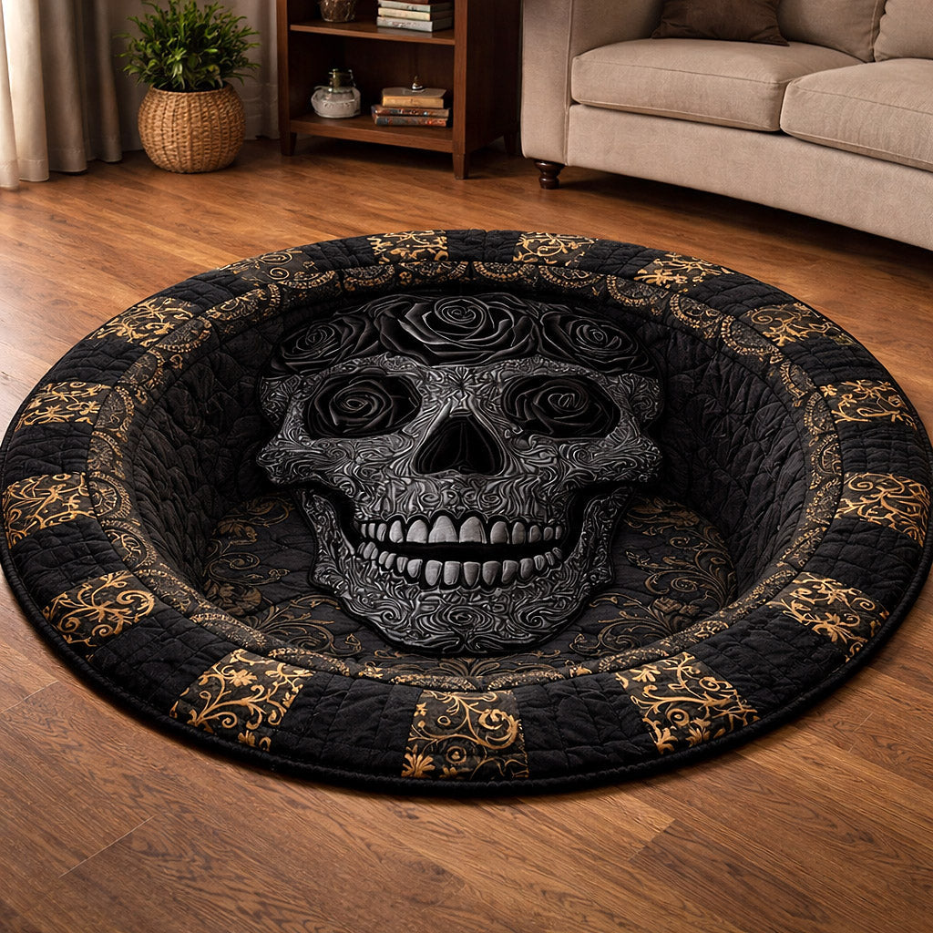 Mystique Skull Quilted Round Mat GFTOTP17362