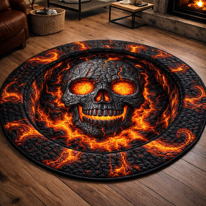 Mystique Skull Quilted Round Mat GFTOTP17363
