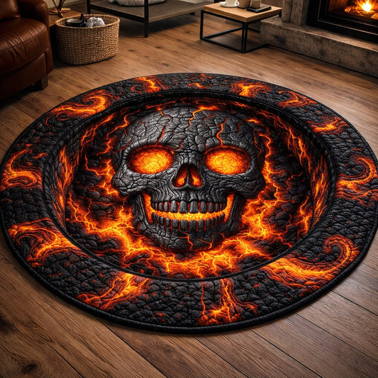 Mystique Skull Quilted Round Mat GFTOTP17363