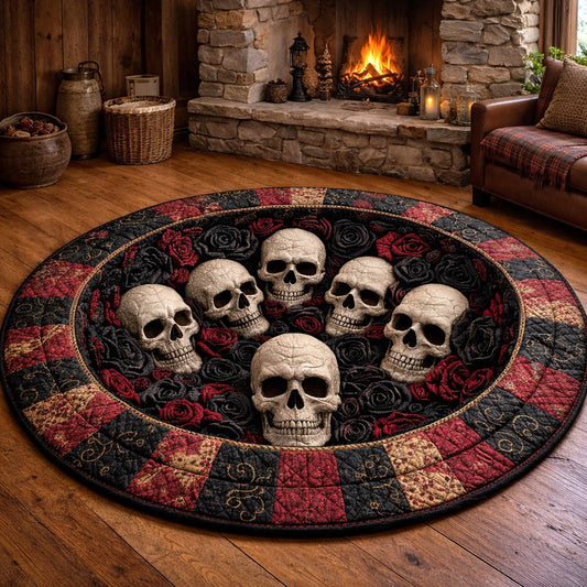 Mystique Skull Quilted Round Mat GFTOTP17364