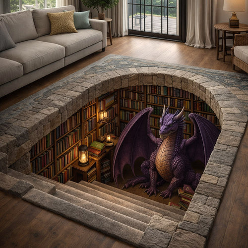 Hidden Library Area Rug GFTOTP17446