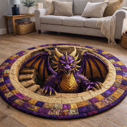 Majestic Dragon Quilted Round Mat GFTOTP17458